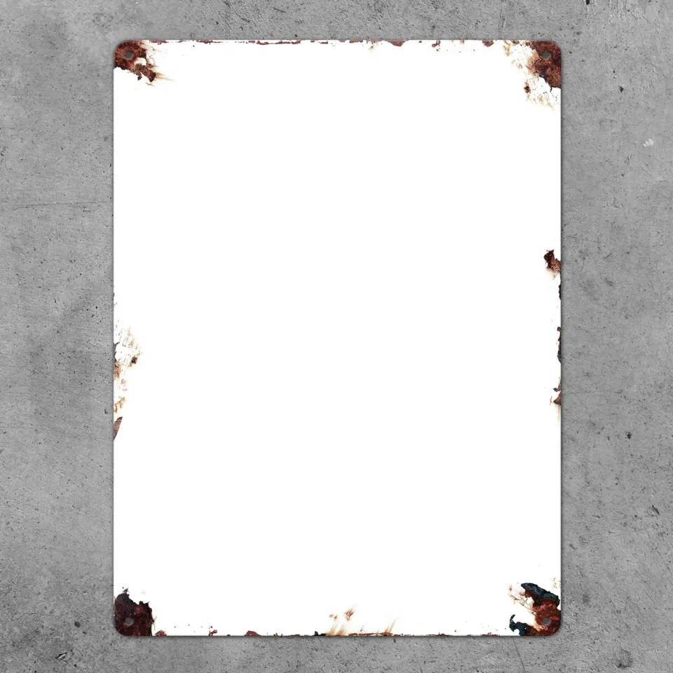 Gozi Roest Standaard metalen bord 30x40cm eigen foto