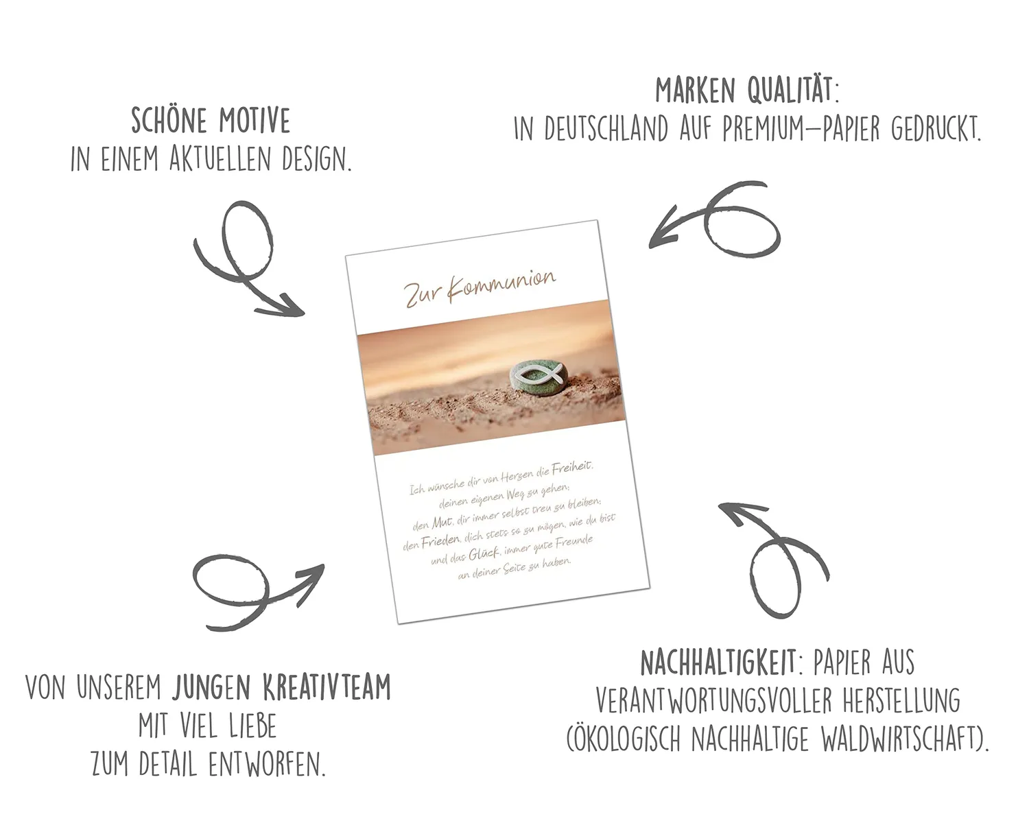Edition Seidel 22364 Communiekaarten Set 12 met Enveloppen