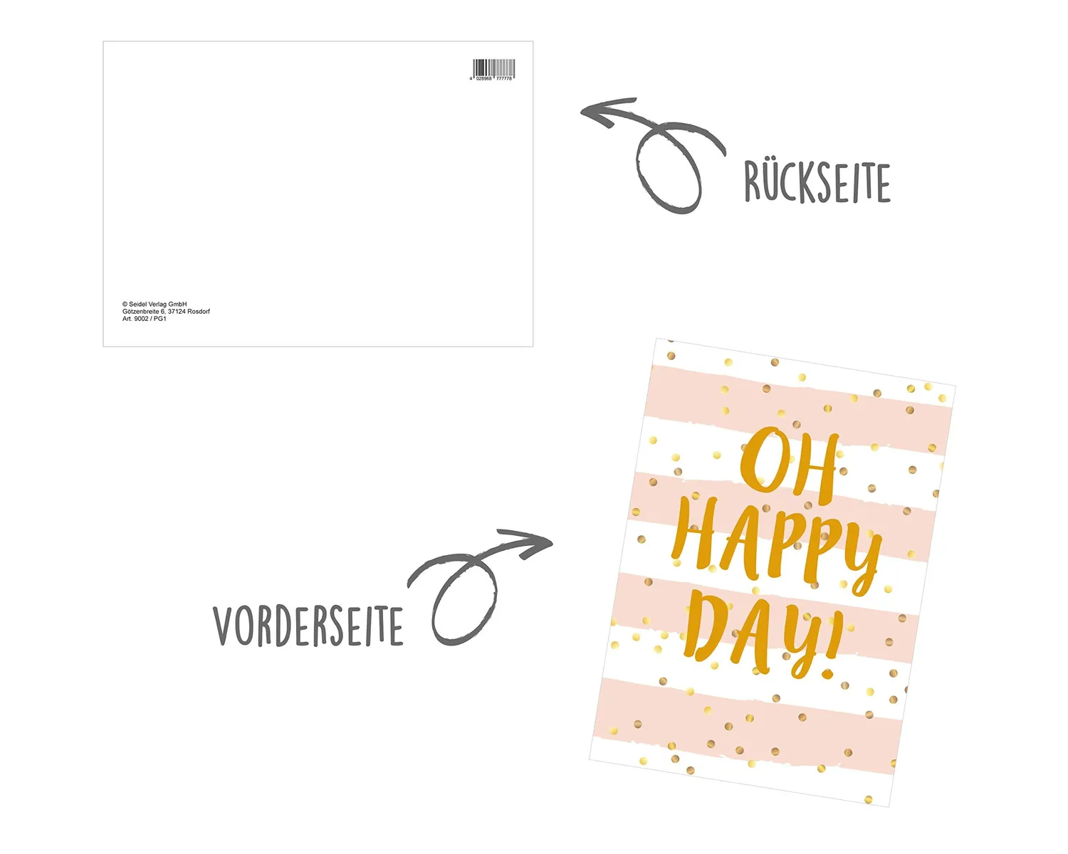 Edition Seidel 20233 spreukenkaarten set 30 stuks