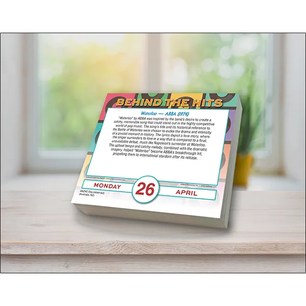 Sellers Publishing Behind the Hits 2027 dagkalender pophits