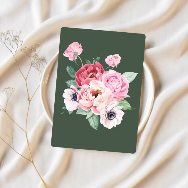 Lilly Braun Flower 1 5019 postkaart bloemen