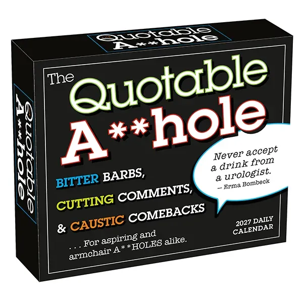 Sellers Publishing Quotable A**hole dagkalender 2027 humor