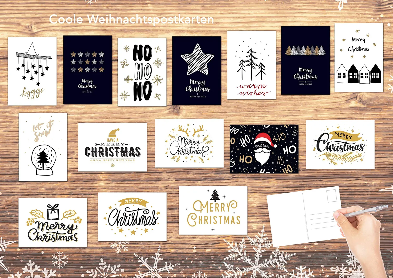 Edition Seidel 20666 Kerstpostkaarten 30 stuks Zijdemat