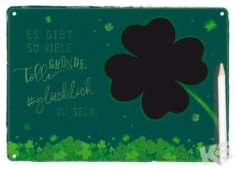 Kurt Eulzer 01-0558 decoschild 21x15 cm met krijtfolie