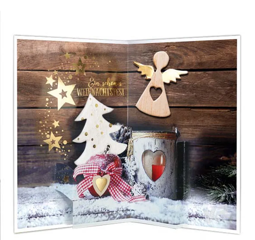 Kurt Eulzer 22-1201 pop-up kerstkaart 3D engel