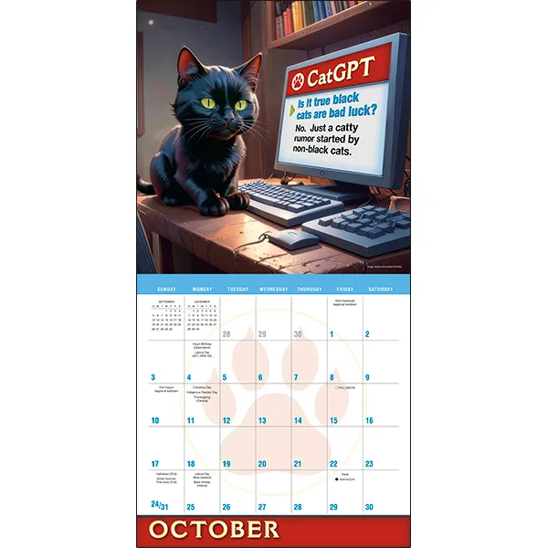 Sellers Publishing CatGPT 2027 muurkalender katten