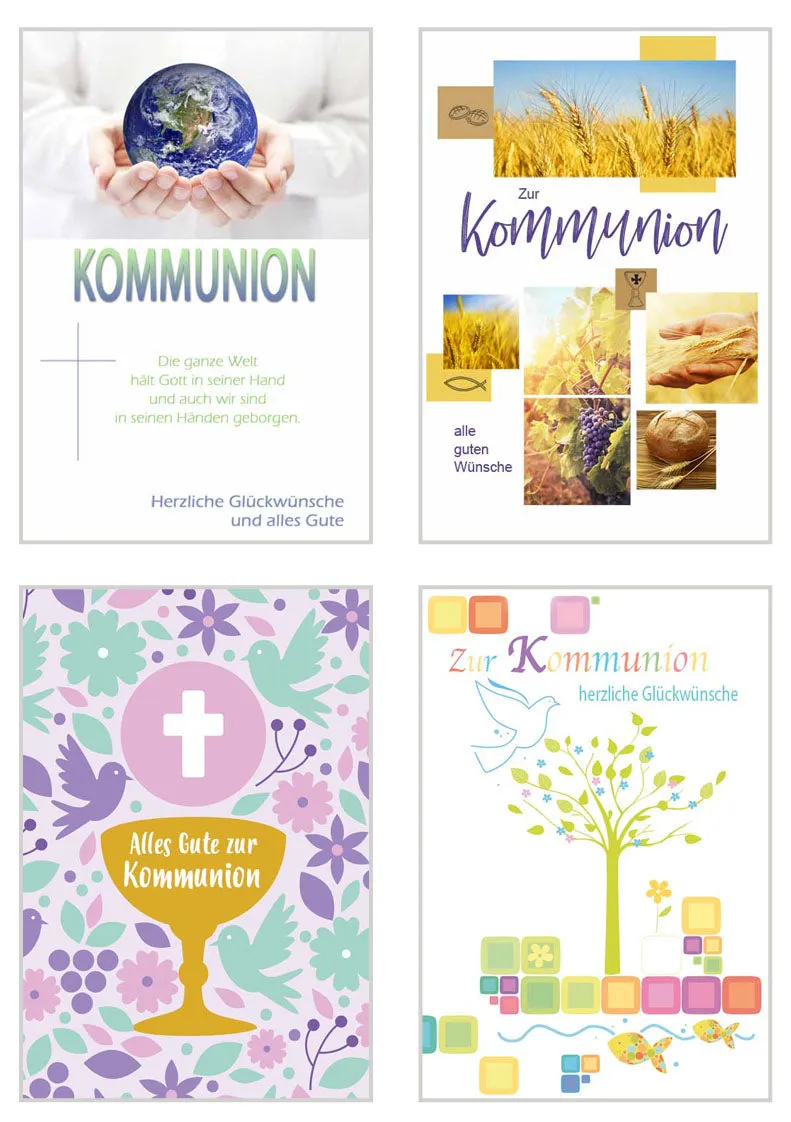 Edition Seidel 20519 communiekaarten met envelop 12 stuks