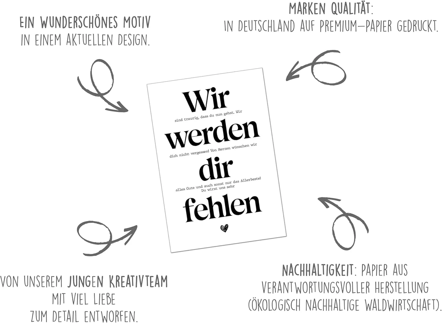 Edition Seidel Premium afscheidskaart AS153 afscheid met envelop