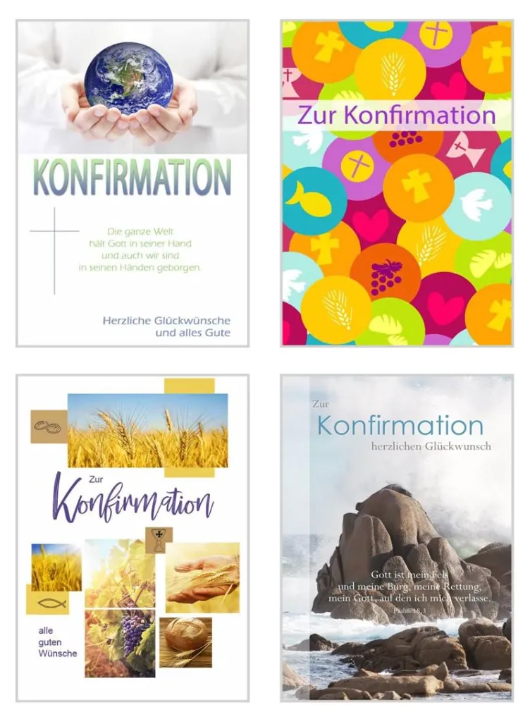 Edition Seidel 20174 belijdeniskaarten set 24 stuks met envelop