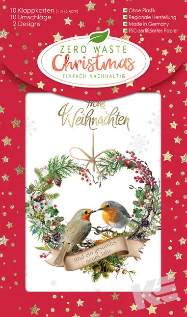 Kurt Eulzer 22-5778 kerstkaarten Zero Waste Christmas 10 stuks