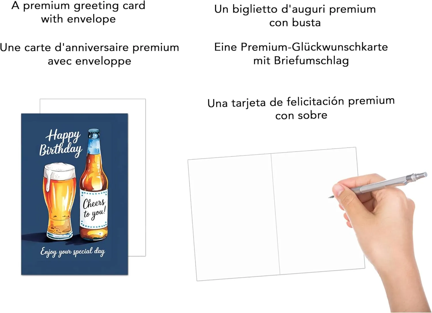 Edition Seidel Premium verjaardagskaart G3791 bier
