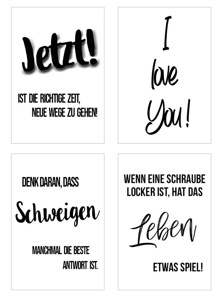 Edition Seidel Leben & Momente 20542 postkaarten set 25 spreuken