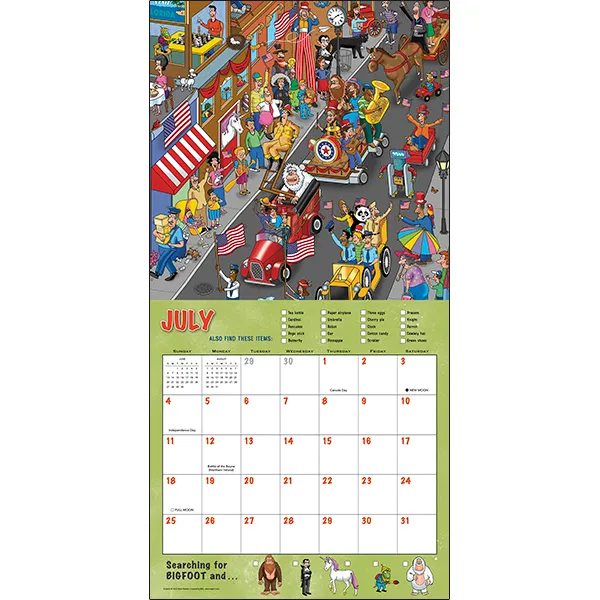 Sellers Publishing Searching for Bigfoot 2027 wandkalender