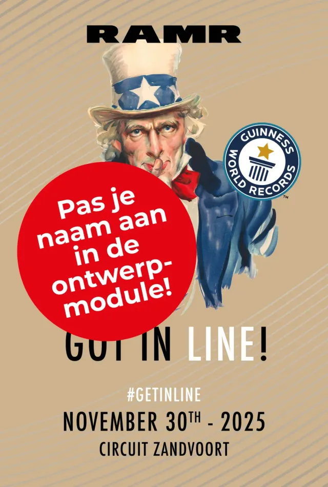 Gozi RAMR Got In Line metalen bord 2025