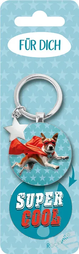 Kurt Eulzer 01-0846 sleutelhanger hond super cool 40mm zilver