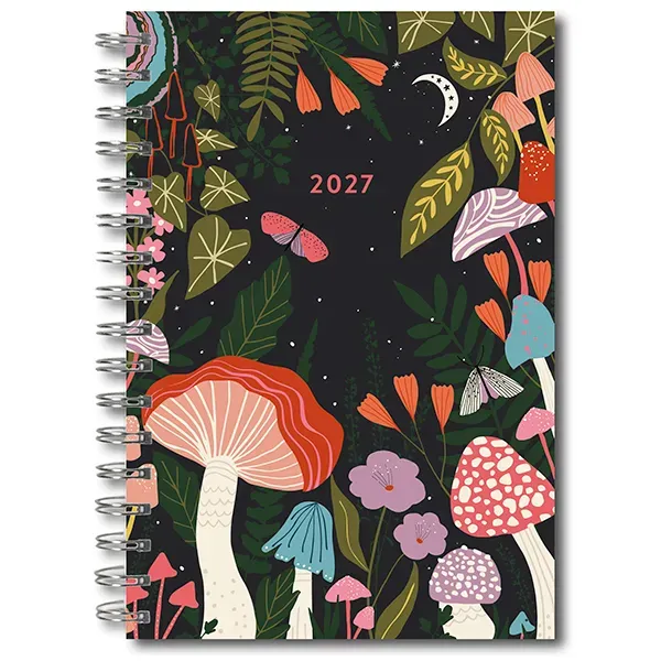 Sellers Publishing Enchanted Mushrooms 2027 weekplanner 16 maanden