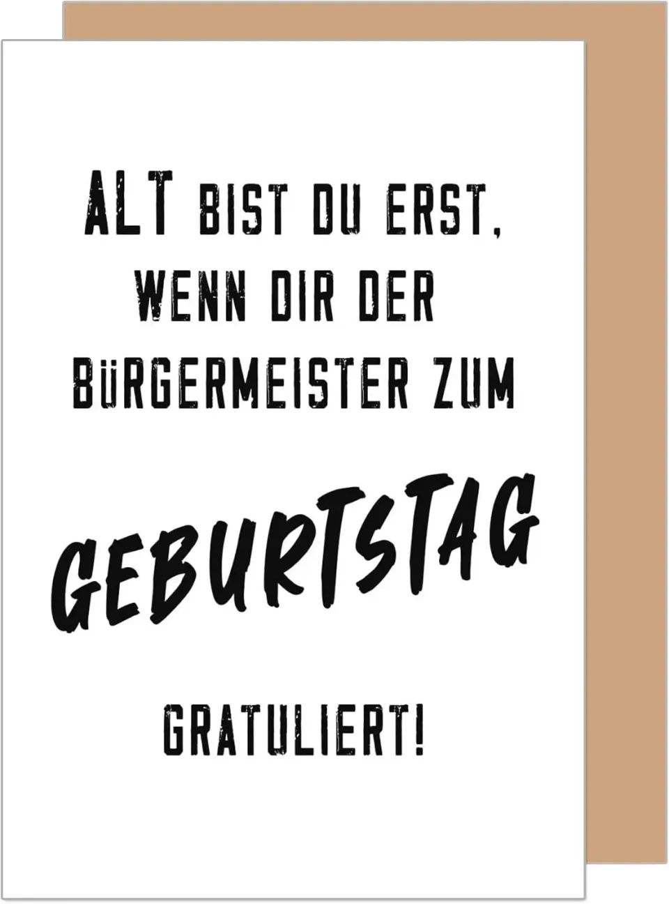 Edition Seidel G3571 verjaardagskaart met envelop grappig