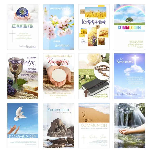 Edition Seidel communiekaarten set 12 stuks met enveloppen