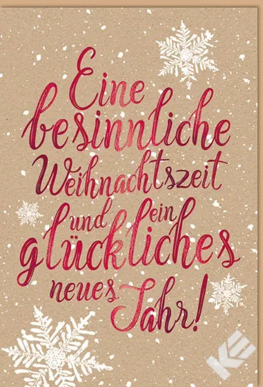 Kurt Eulzer 22-1417 kerstkaart sneeuwsterren per stuk