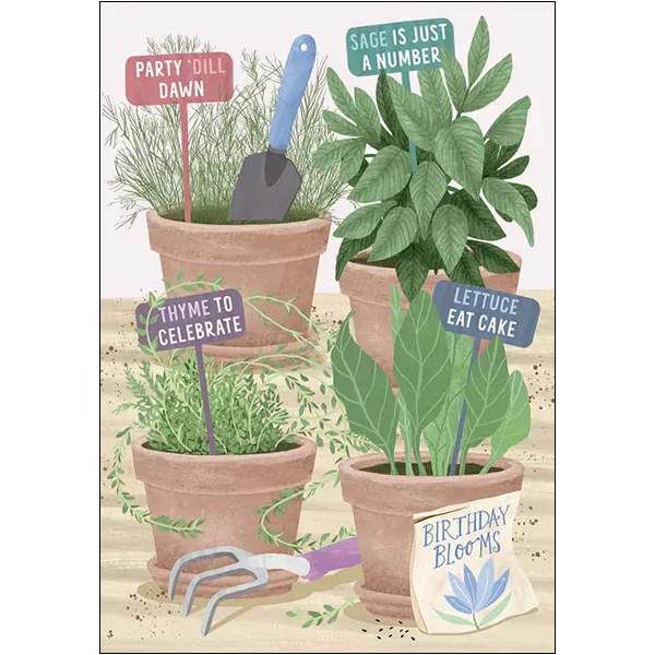 Sellers Publishing B12498A verjaardagskaart tuin 6 stuks