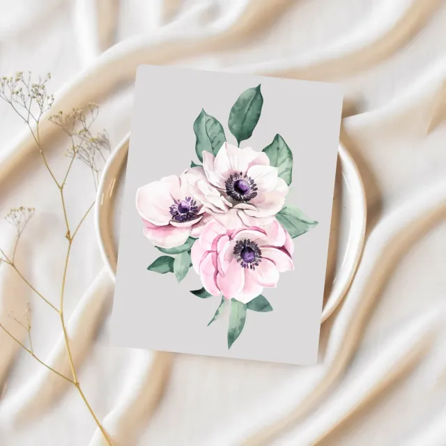 Lilly Braun Flower 3 5021 ansichtkaart bloemen
