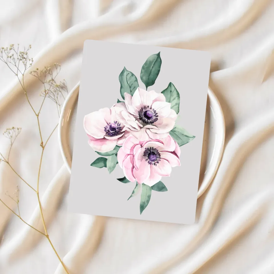 Lilly Braun Flower 3 5021 ansichtkaart bloemen