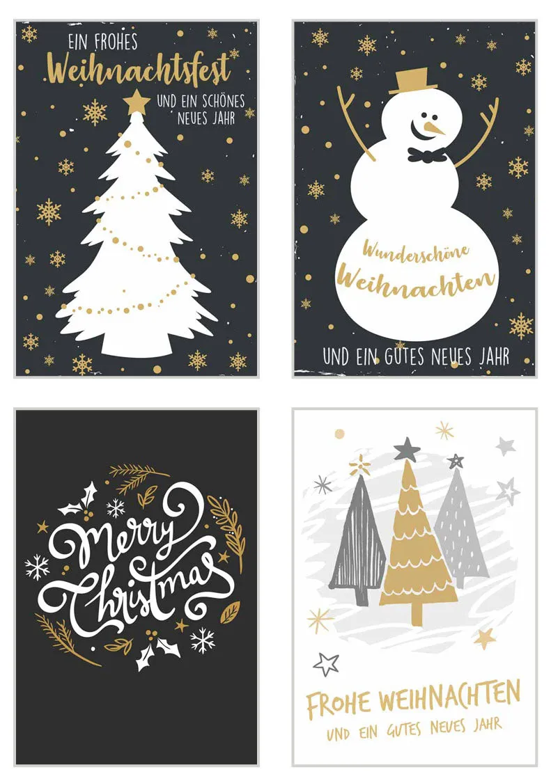 Edition Seidel Set 21108 kerstkaarten 20 stuks met envelop