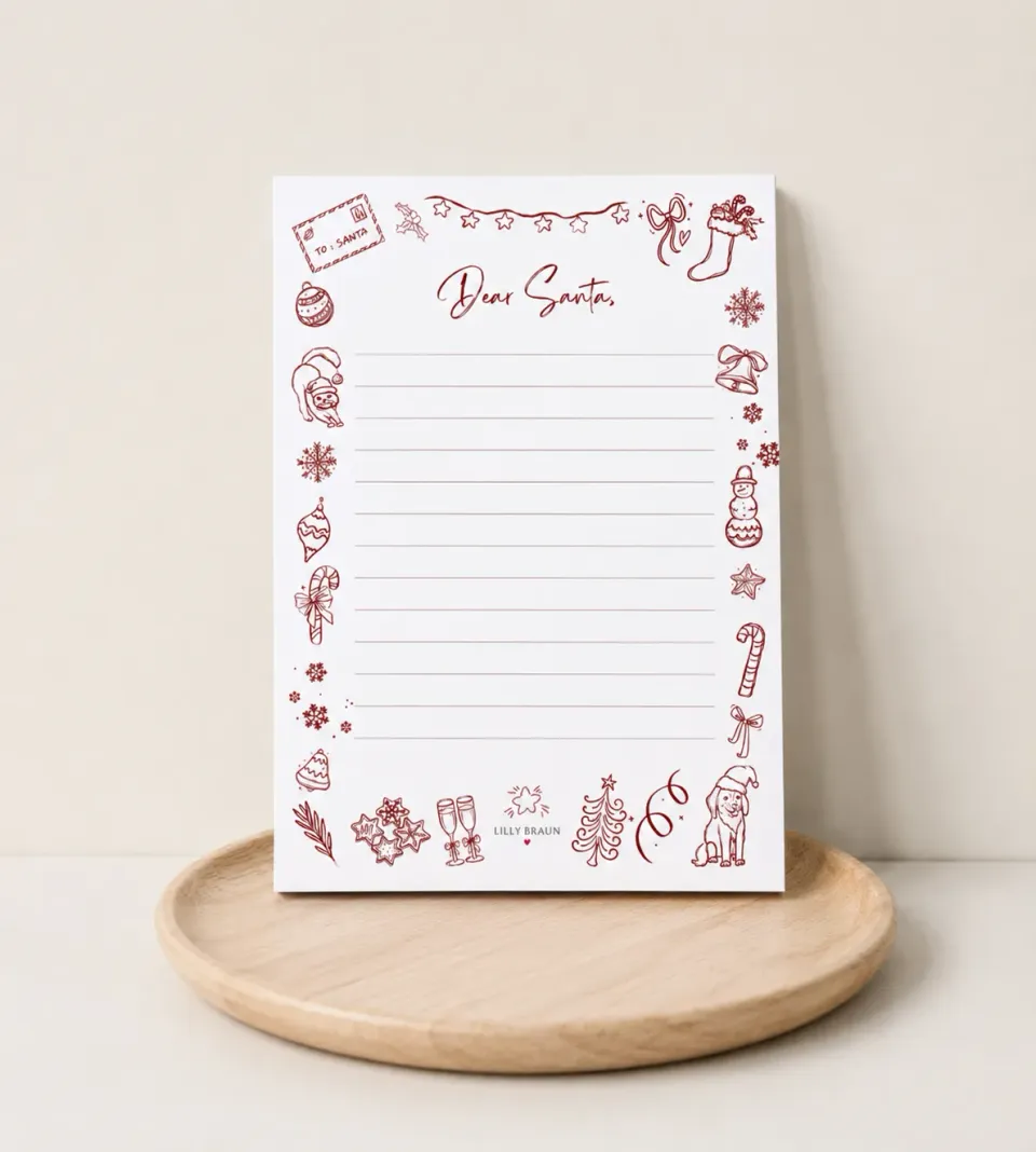 Lilly Braun Dear Jens 3008 notitieblok A6 kerst