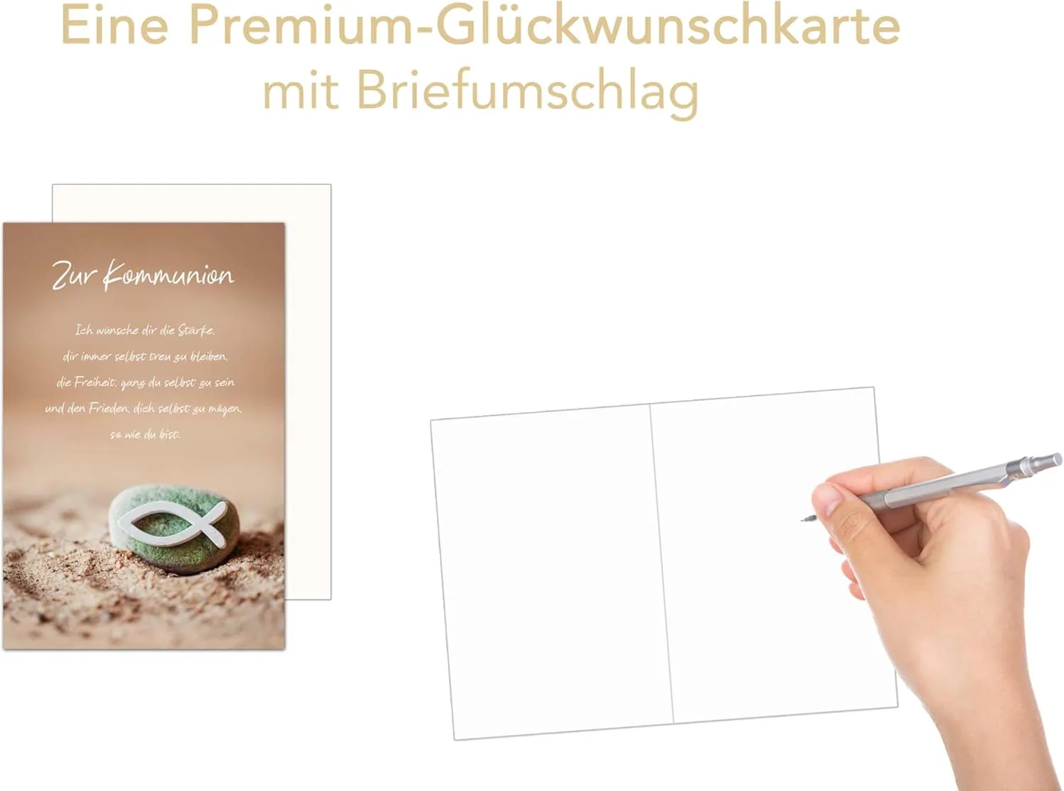 Edition Seidel Premium KO289 wenskaart communie vis