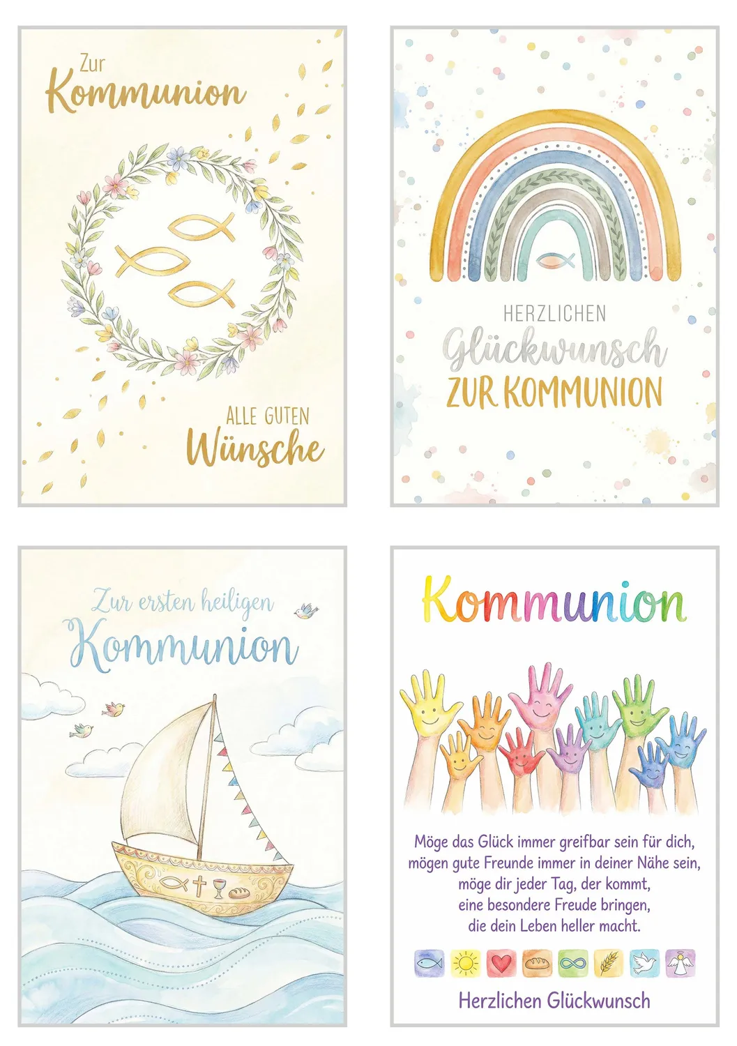 Edition Seidel 33002 communiekaarten set 12 stuks foto