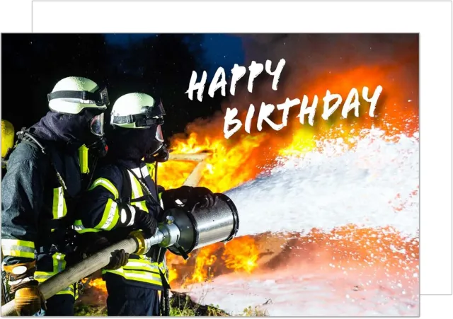 Edition Seidel Premium G3433 verjaardagskaart brandweer met envelop