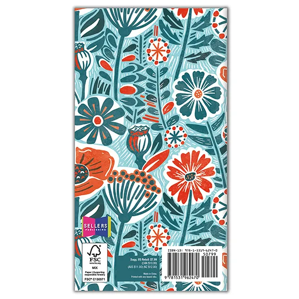 Sellers Publishing Garden Poppies 2027 zakagenda pocket bloemen