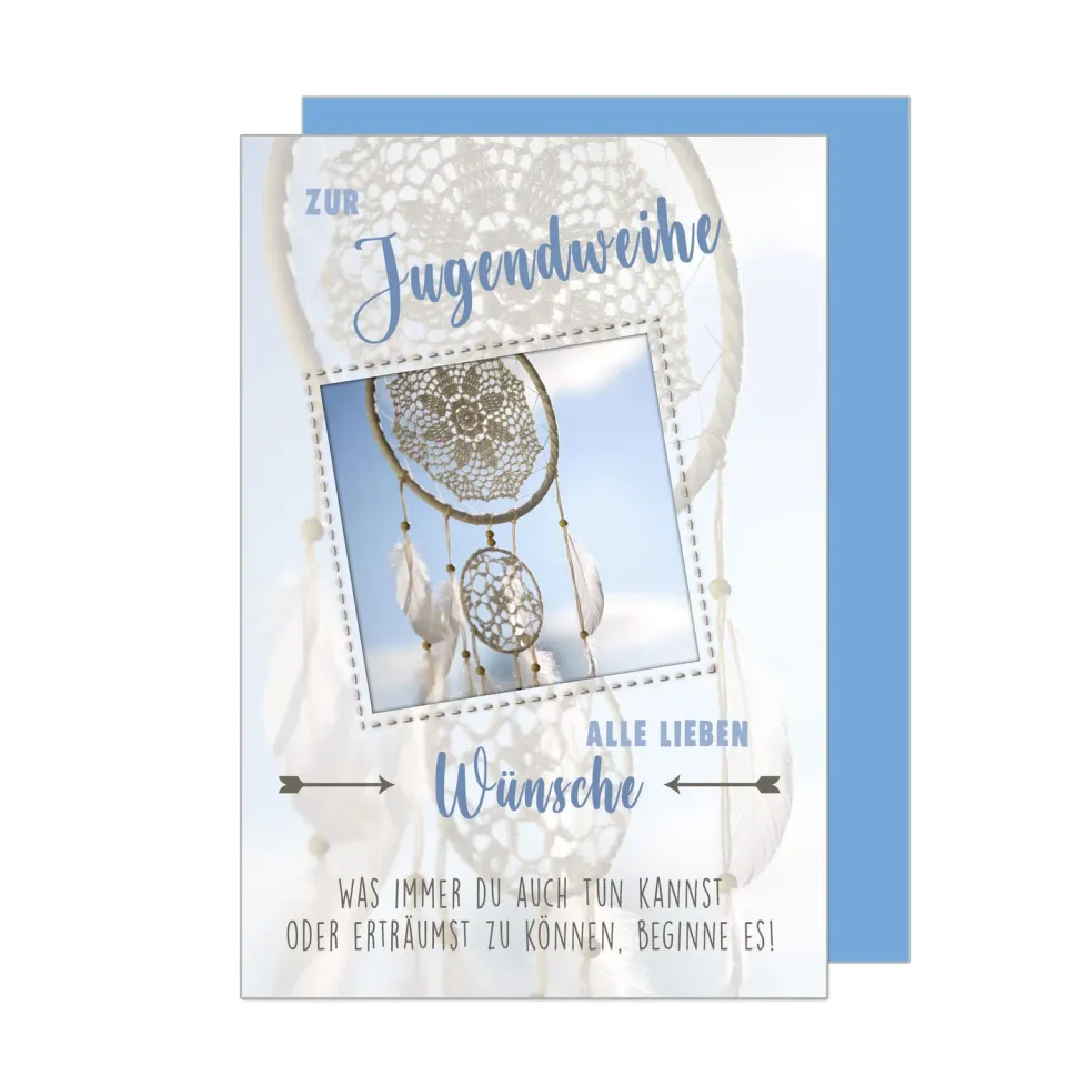 Edition Seidel Premium Jugendweihe wenskaart JW127 dromenvanger