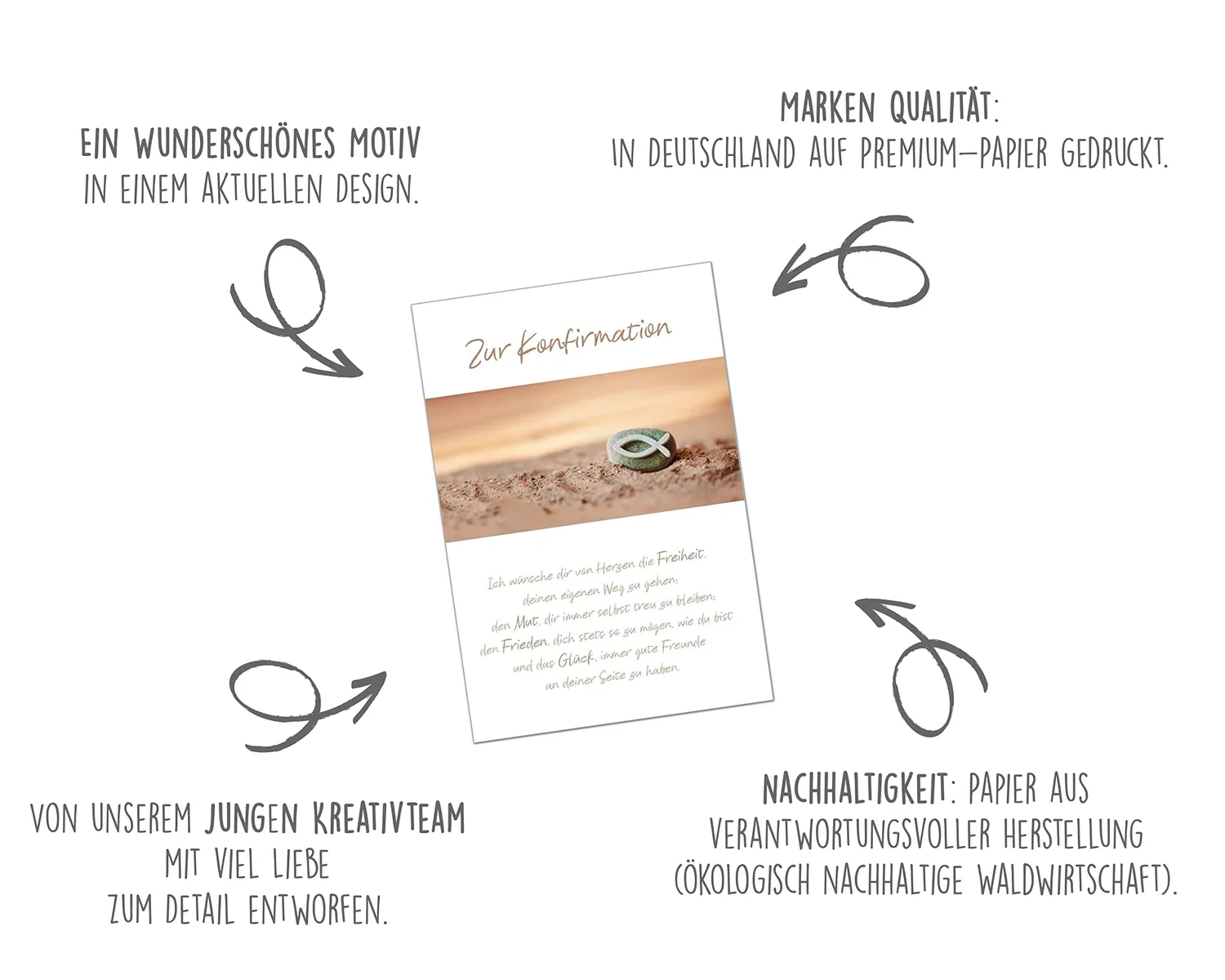 Edition Seidel Premium KF290 confirmatiekaarten vis 2 stuks envelop