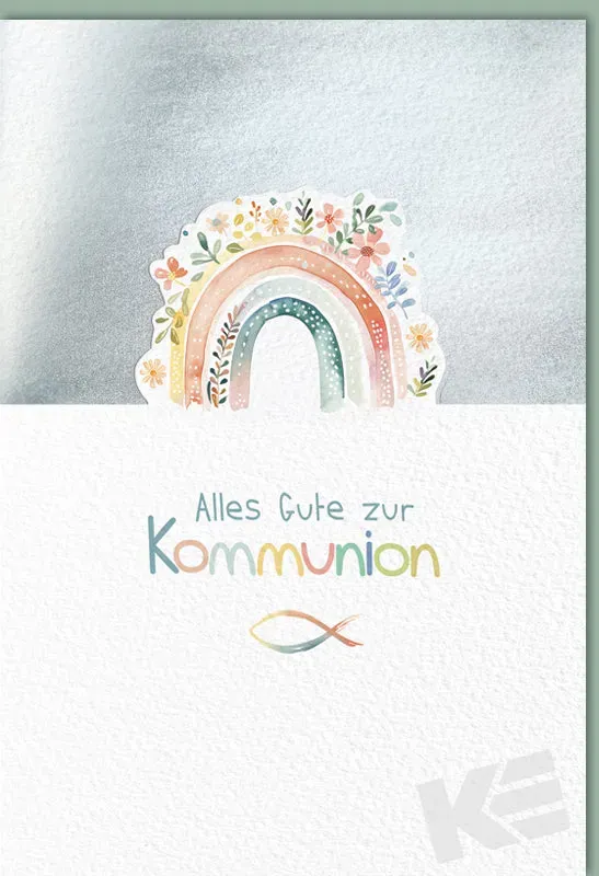 Kurt Eulzer 12-1063 communiekaart regenboog reliëf