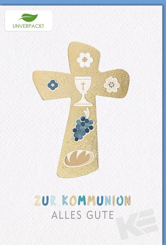 Kurt Eulzer 12-1012 communiekaart kruis met envelop