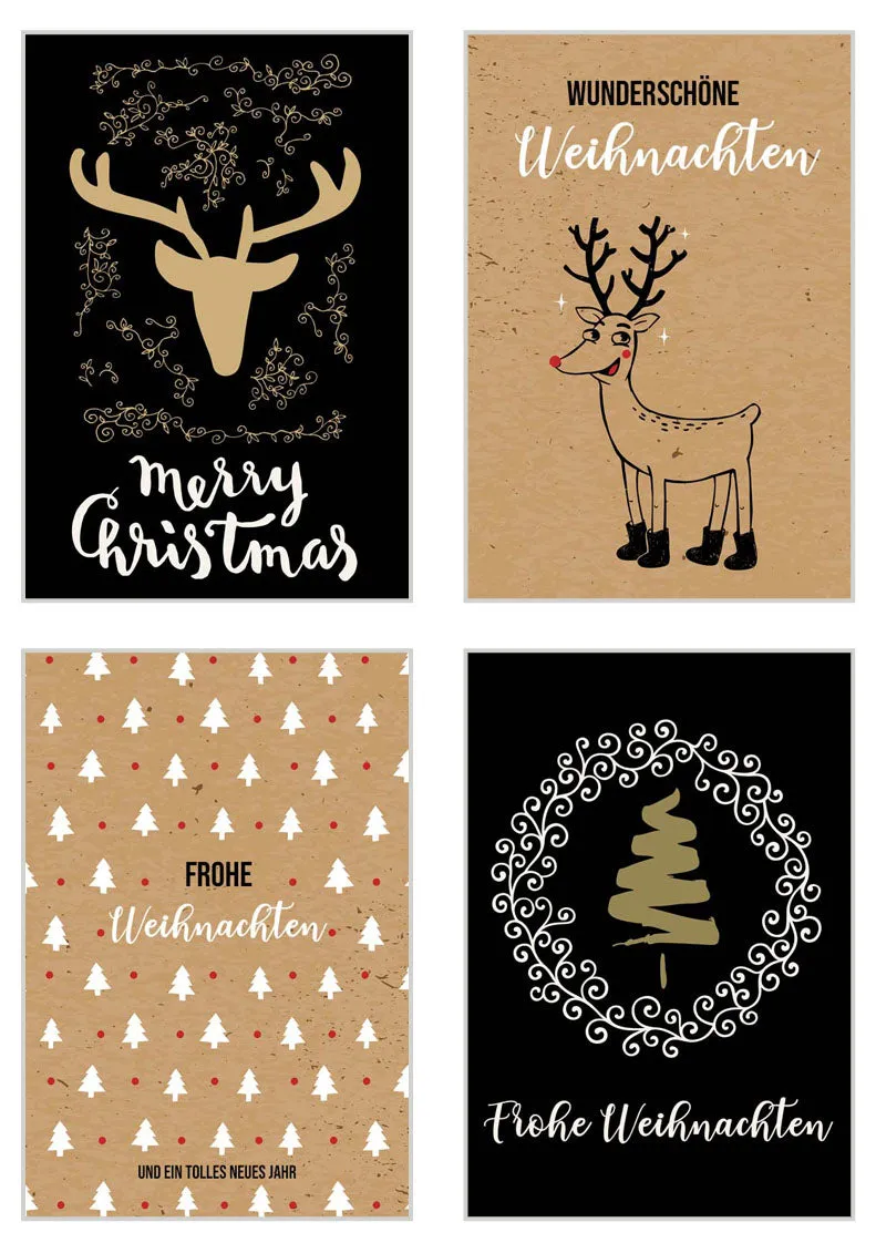 Edition Seidel 20679 kerstkaarten set 20 stuks met envelop