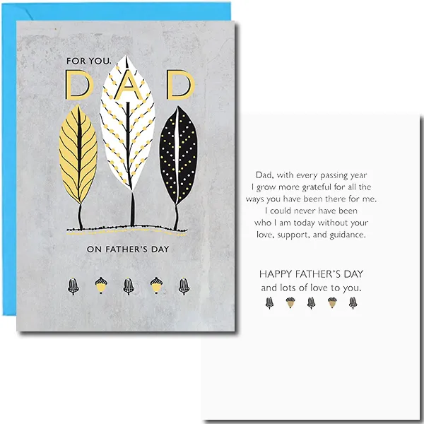 Sellers Publishing Father's Day F3912A vaderdagkaart dankbaar