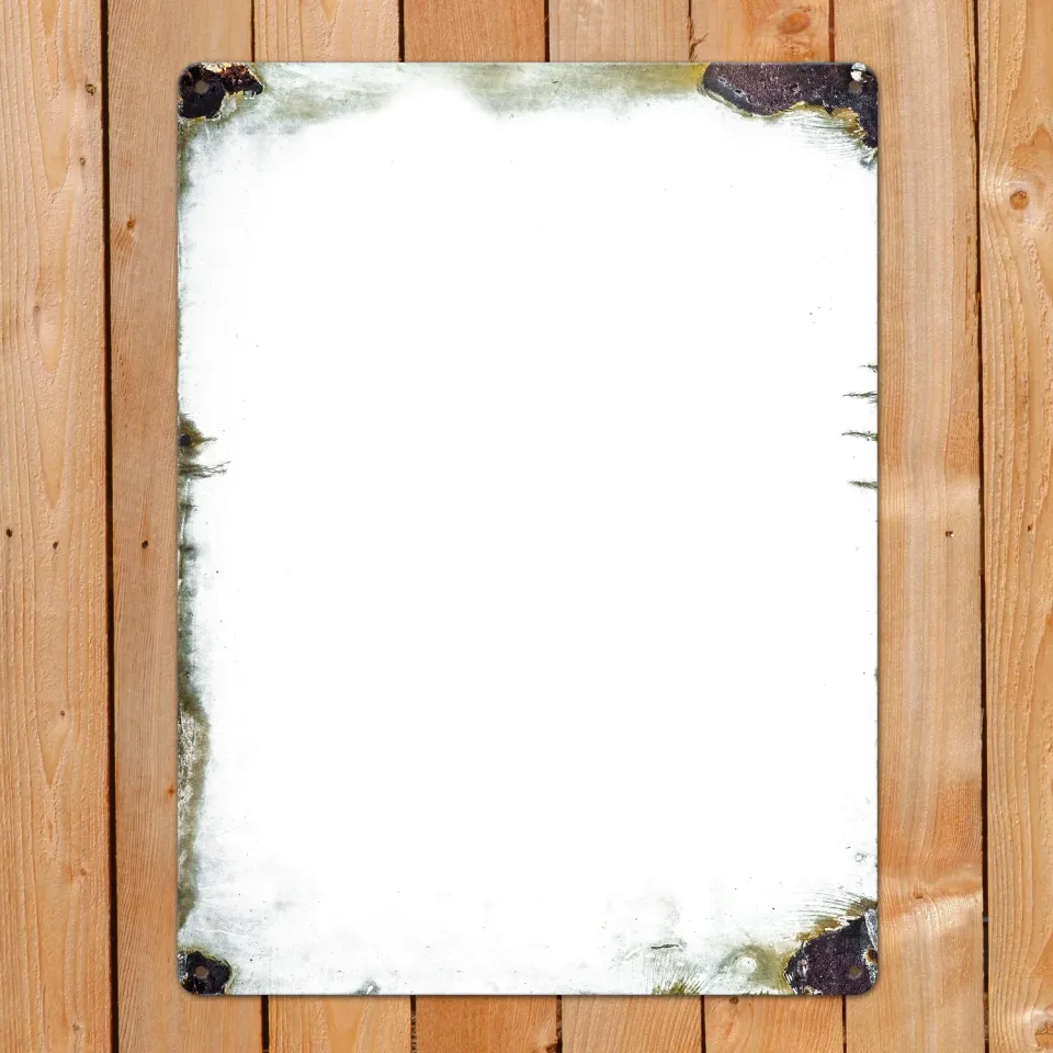 Gozi Roest Medium metalen bord 30x40cm eigen foto