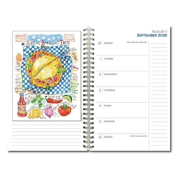 Sellers Publishing Art of Cooking 2027 Classic Weekly Planner agenda