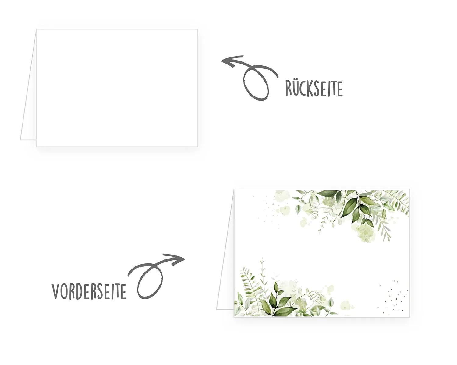 Edition Seidel 21779 tafelschikking naamkaartjes 50 stuks eucalyptus