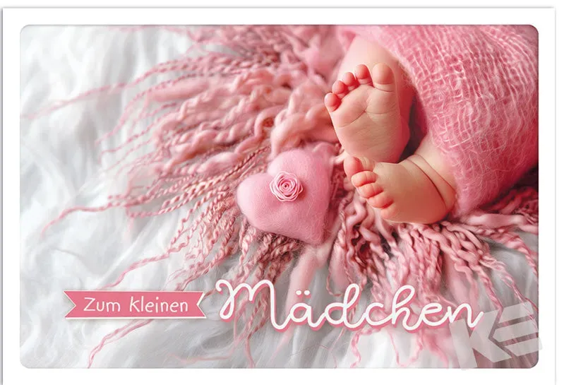 Kurt Eulzer 31-10029 babykaart meisje wit Illumina