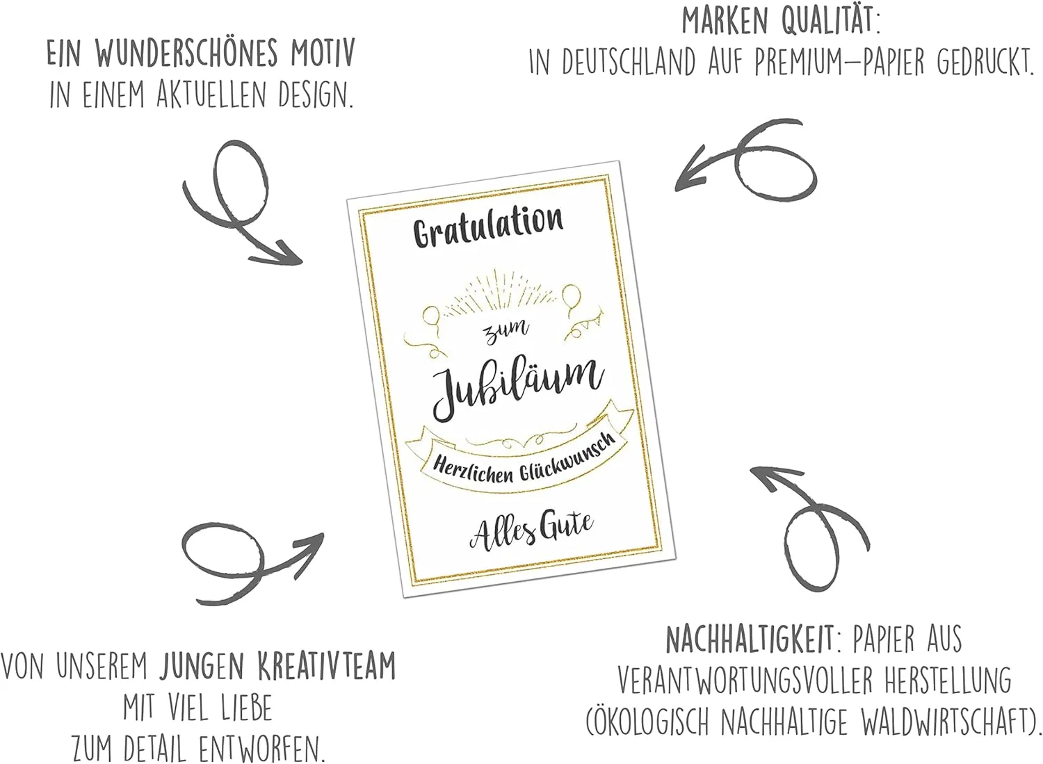 Edition Seidel J118 SW023 jubileumkaart met envelop