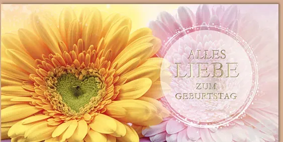 Kurt Eulzer Great Nature 51-5150 verjaardagskaart gerbera
