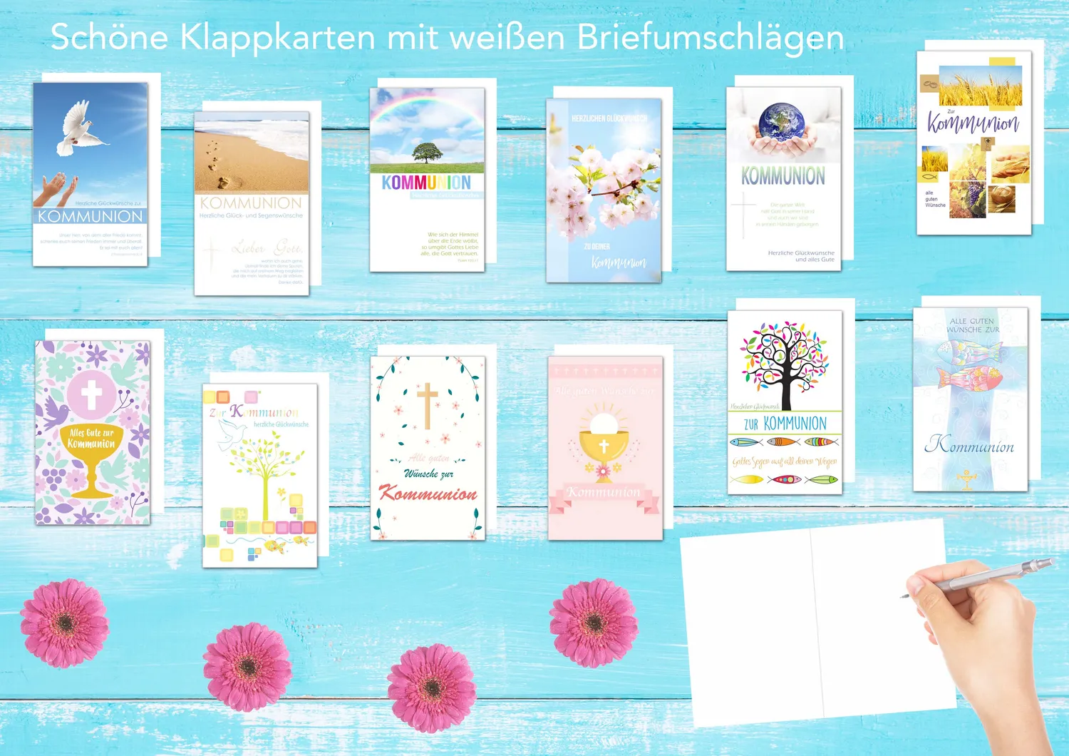 Edition Seidel 20519 communiekaarten met envelop 12 stuks