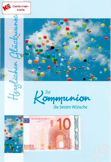 Kurt Eulzer 12-1130 communiekaart 1 stuk ballonnen