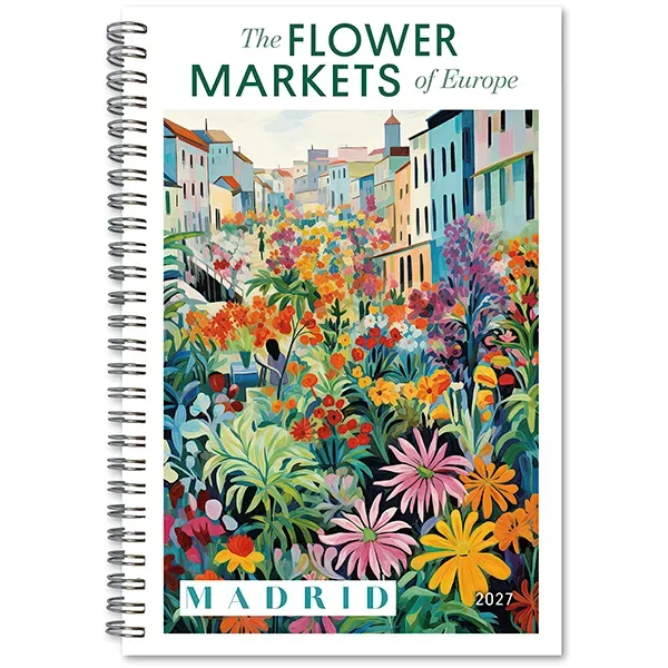 Sellers Publishing Flower Markets 2027 weekplanner bloemen