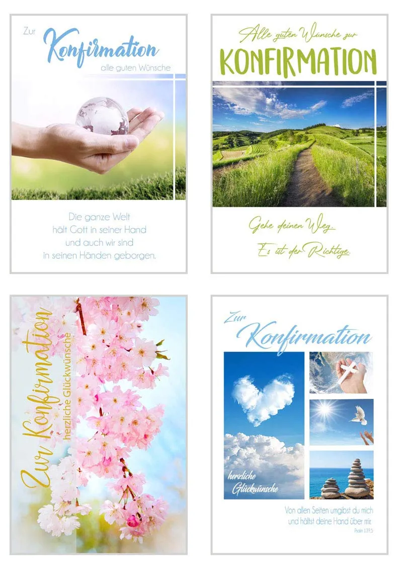 Edition Seidel Premium 20506 belijdeniskaarten 24 stuks envelop