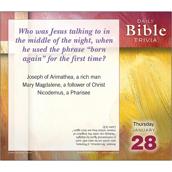 Bible Trivia Challenge 2027 dagkalender box 365 dagen quiz
