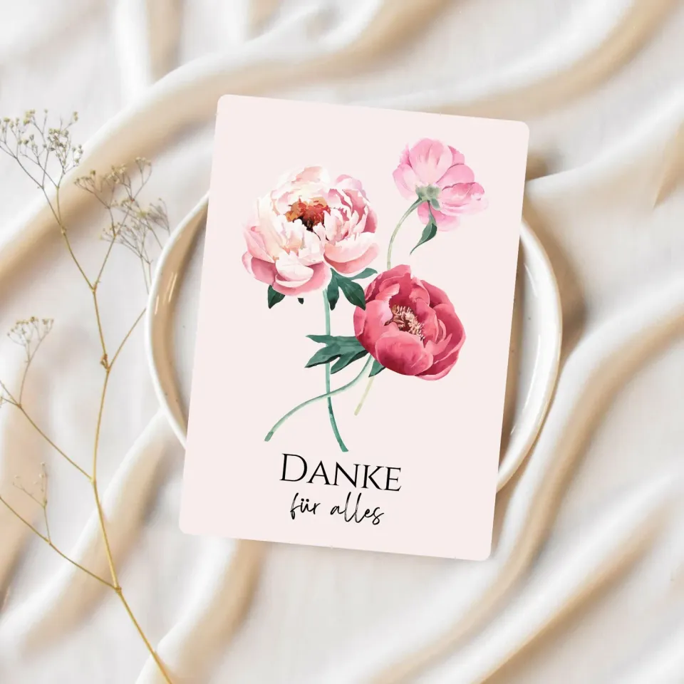 Lilly Braun 5009 Danke für alles postkaart 1 stuk bedankje